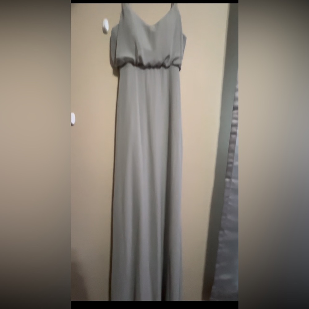 XS Birdy Grey floor length dress with pockets